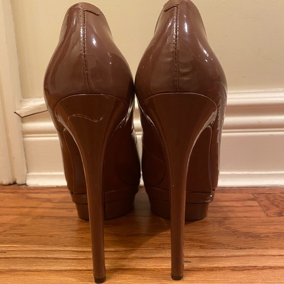 Brian Atwood Platform Peep Toe Heels - Picture 4 of 5